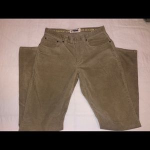 Mountain khaki corduroy pants size 33W 34L